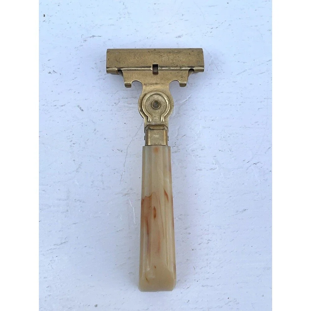 Vintage Eversharp Schick Injector Safety Razor w/ Blade Dispenser Retro Shaving